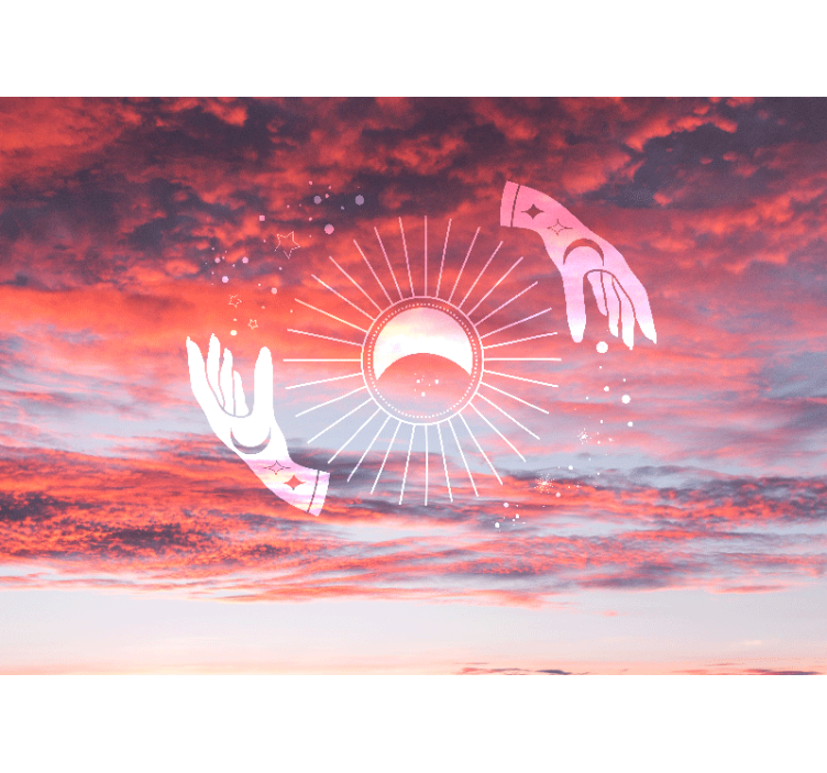 Fototapete spruch kosmische umarmung - TenStickers