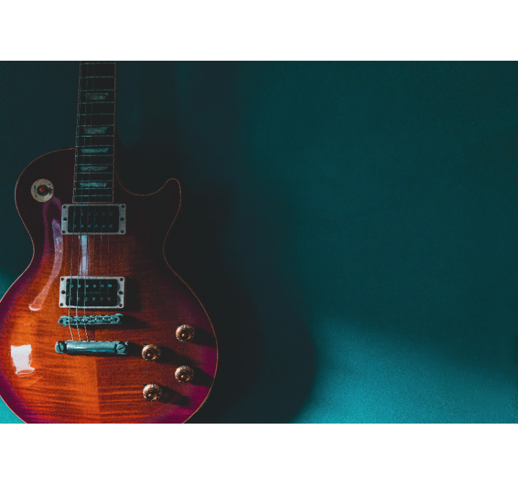 Fototapete musik e-gitarre detail - TenStickers