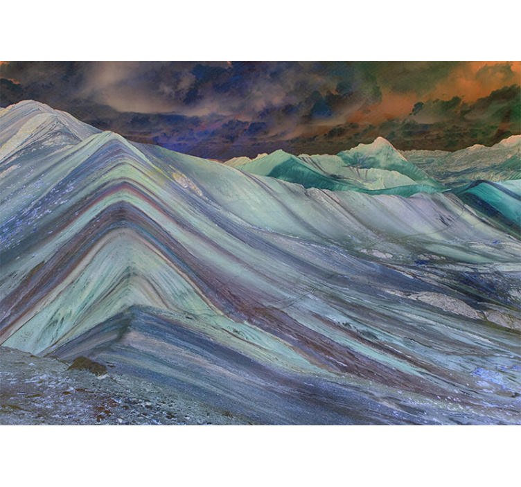 Fototapete landschaft gebirgslandschaft formation - TenStickers