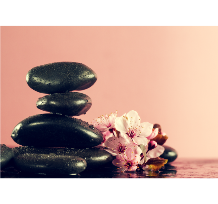 Fototapete zen kieselstein ruhe - TenStickers