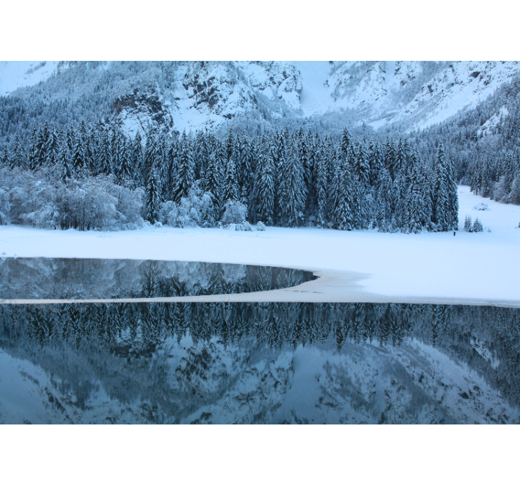 Fototapete landschaft ruhige winterlandschaft - TenStickers