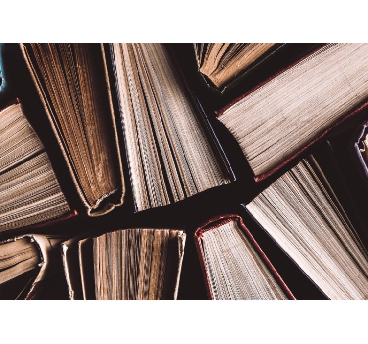 Fototapete Vintage Gebundene bücher - TenStickers