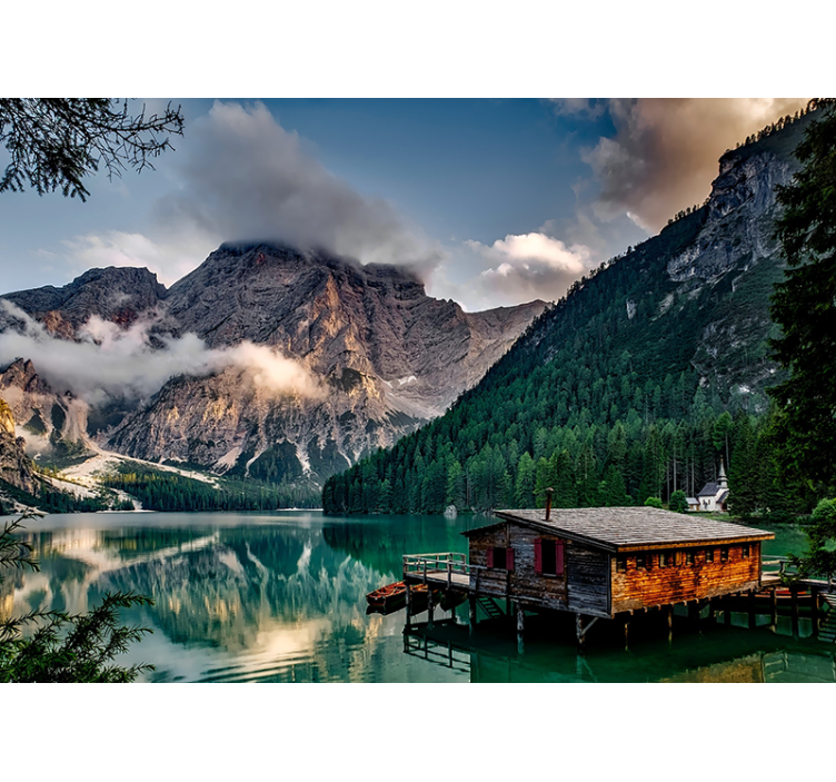 Fototapete landschaft bergsee auszeit - TenStickers