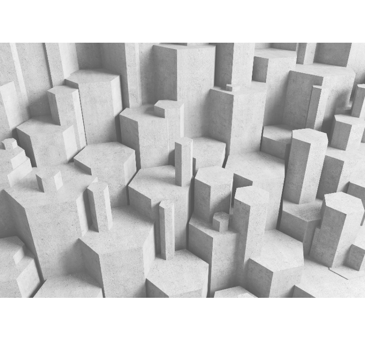 Fototapeten muster beton geometrische formen - TenStickers