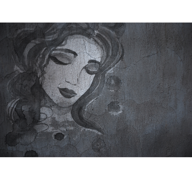 Fototapete kunst elegantes frauenporträt - TenStickers