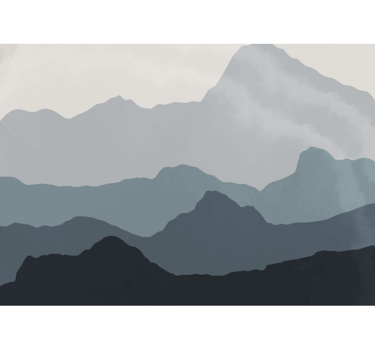 Fototapete berge ruhige berglandschaft - TenStickers