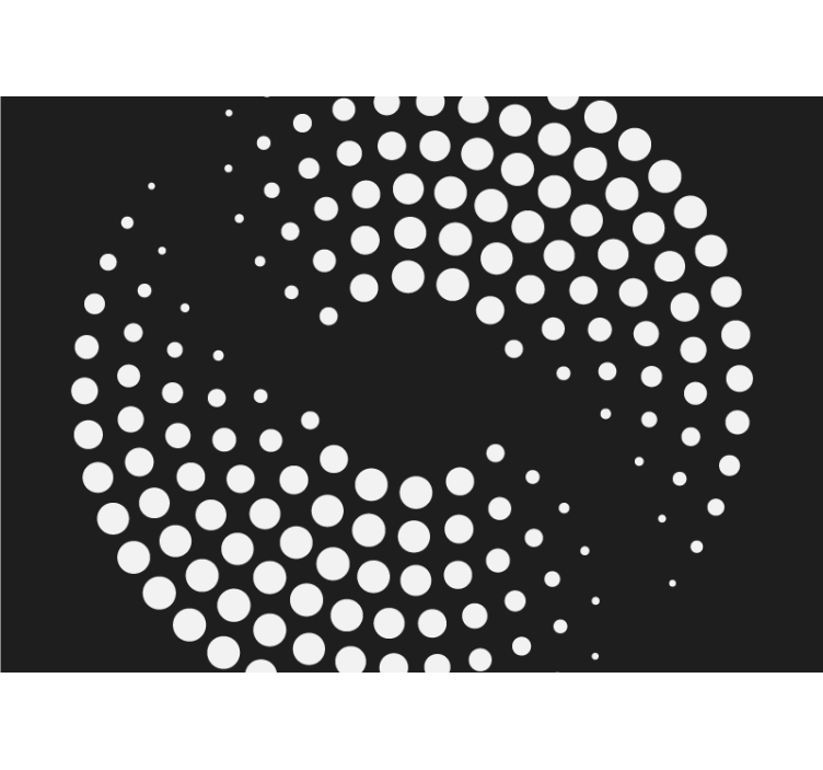 Weitere Fototapeten dynamisches weiß gepunktetes design - TenStickers