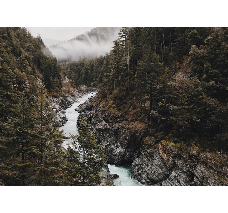 Fototapete natur majestätische flusslandschaft - TenStickers