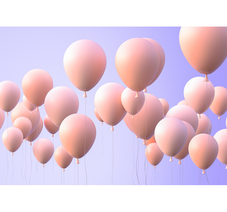 Fototapete liebe fröhliche ballonmomente - TenStickers