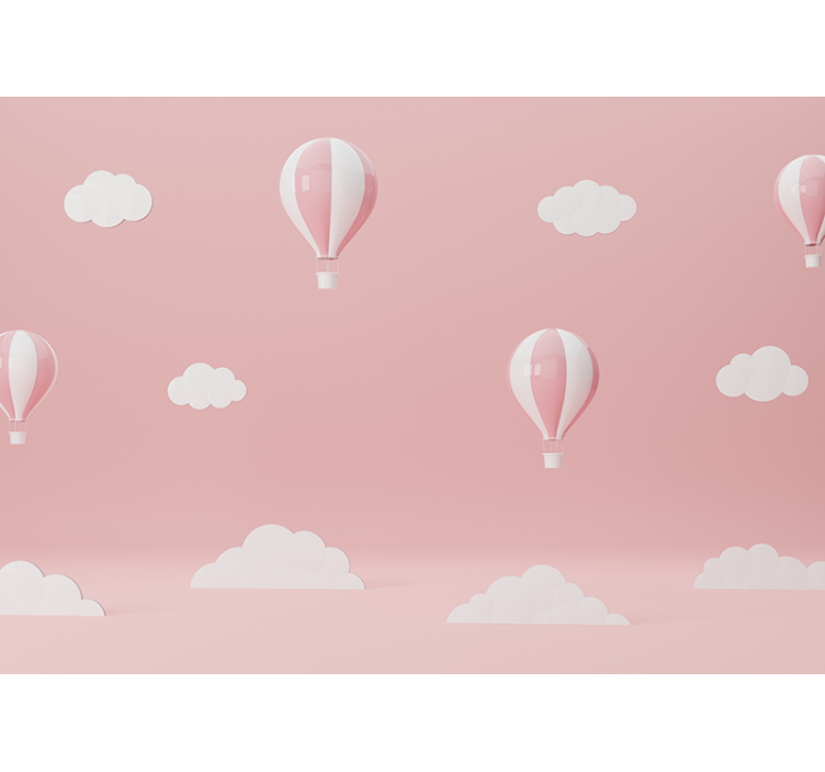 Fototapete liebe mit bunten himmel ballons - TenStickers