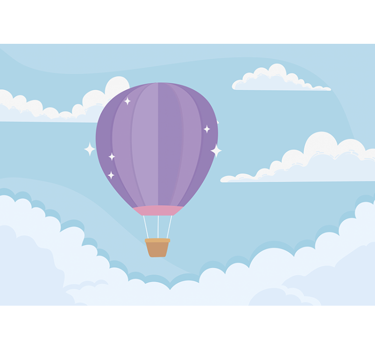 Fototapete kinderzimmer mit verspielten luftballons - TenStickers