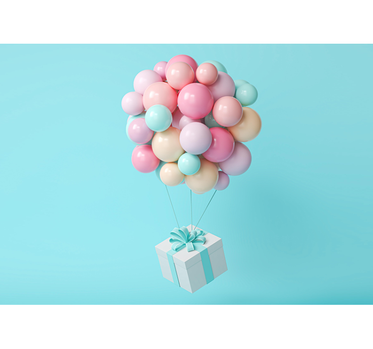 Fototapete Babyzimmer ballon-bündel - TenStickers