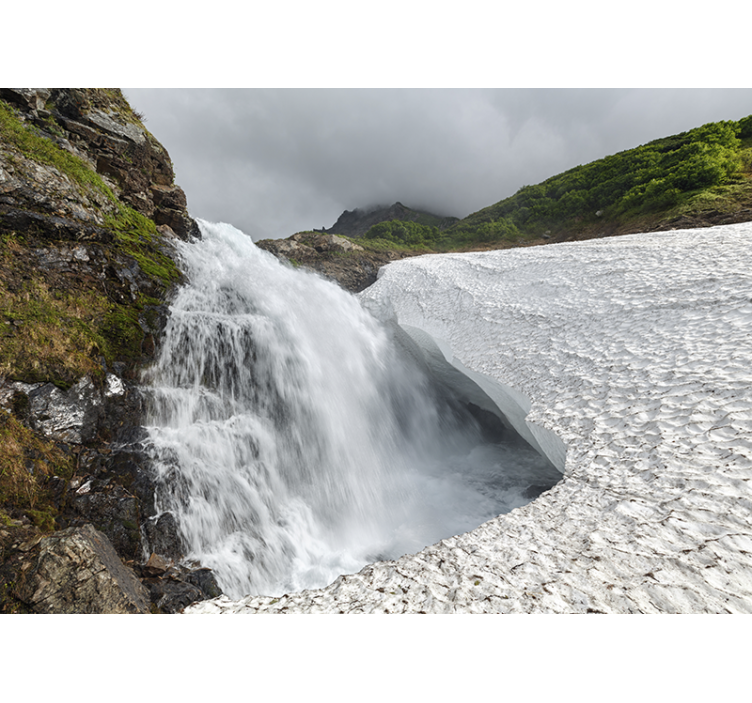 Fototapete natur wasserfall landschaftsblick - TenStickers