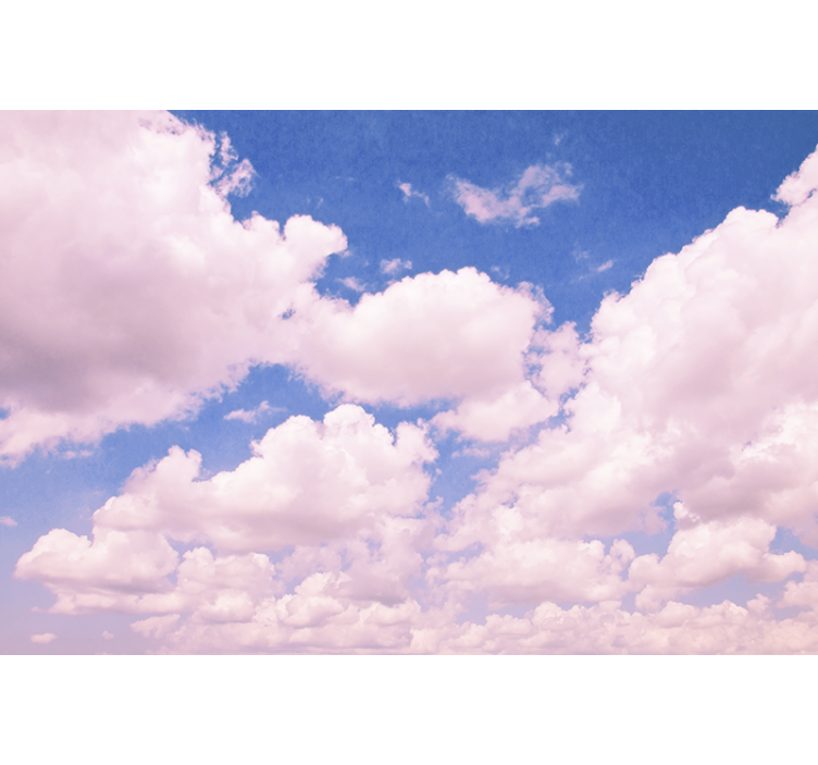 Fototapete Natur Rosa himmel mit wolken - TenStickers