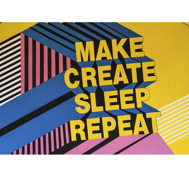 Fototapete spruch kreatives lebensmotto - TenStickers