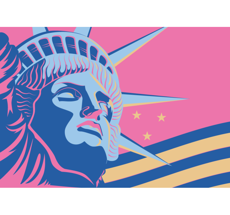 Fototapete städte freiheitstatue - TenStickers