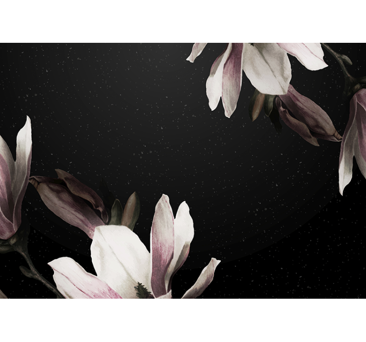 Fototapete blumen magnolienmuster - TenStickers