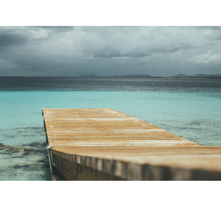 Fototapete natur ruhiger seesteg - TenStickers