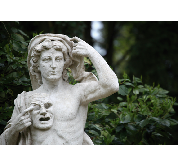 Fototapete klassische kunst skulpturen display - TenStickers