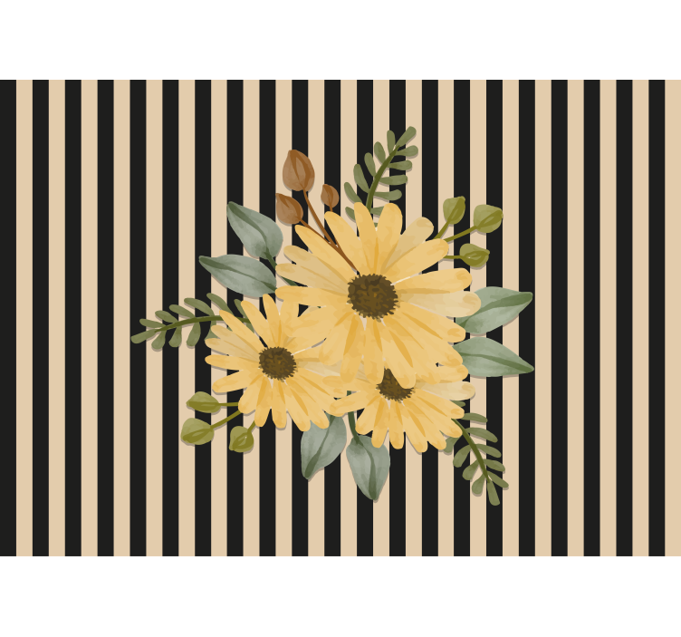 Fototapete blumen sonnenblumenarrangement - TenStickers