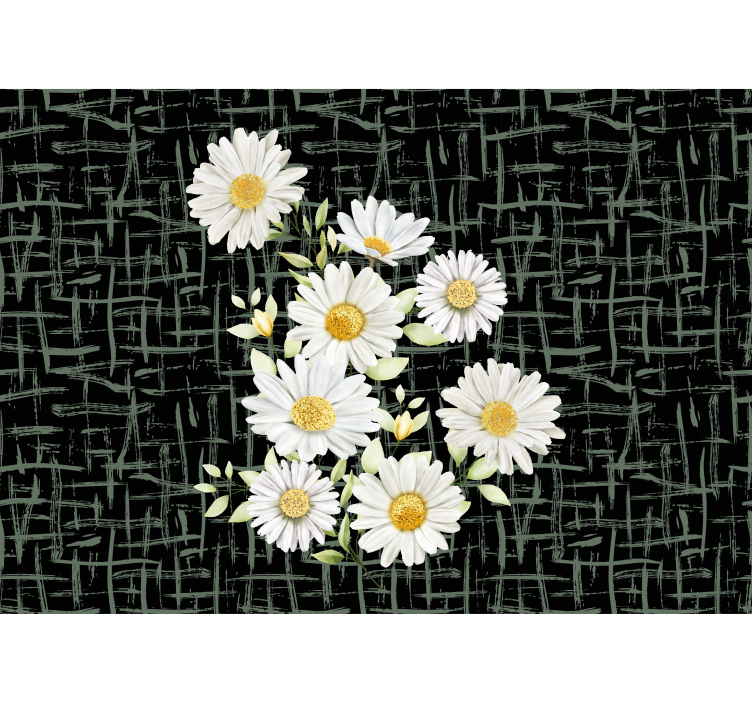 Fototapete blumen gänseblümchen arrangement - TenStickers