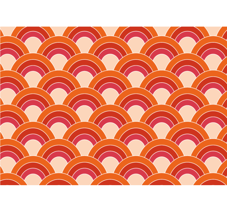 Fototapeten muster mit geschichtetem kreisdesign - TenStickers