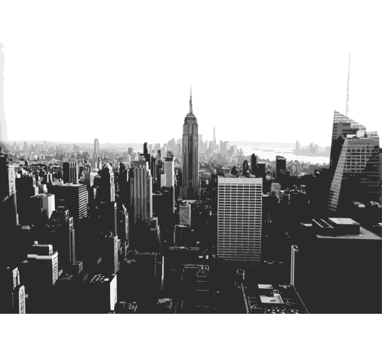 Fototapete new york skyline mit empire state - TenStickers