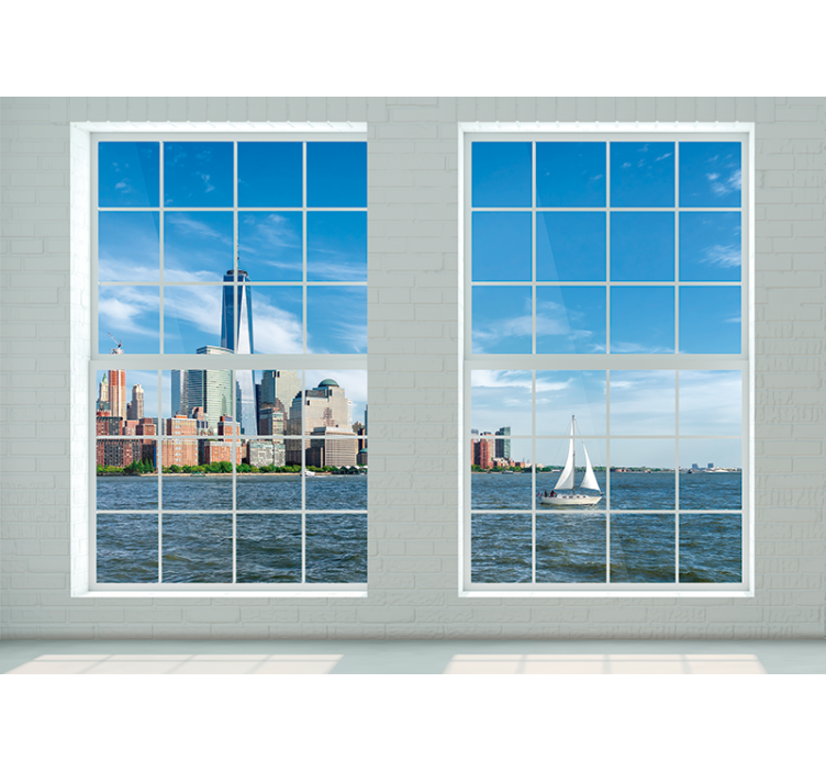 Fototapete new york ikonische skyline von new york - TenStickers