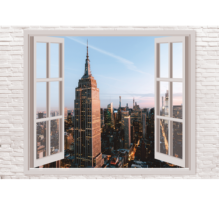 Fototapete New York Fenster öffnen - TenStickers