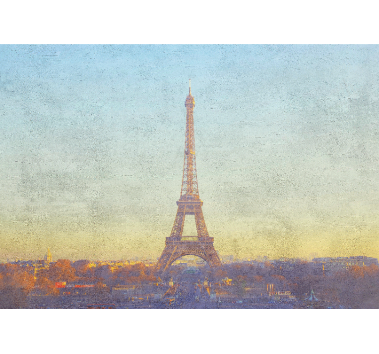 Fototapete paris eiffelturm im zwielicht - TenStickers