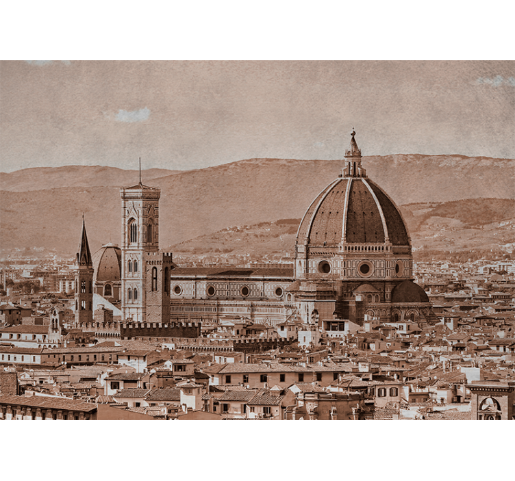 Fototapete städte florenz domansicht - TenStickers
