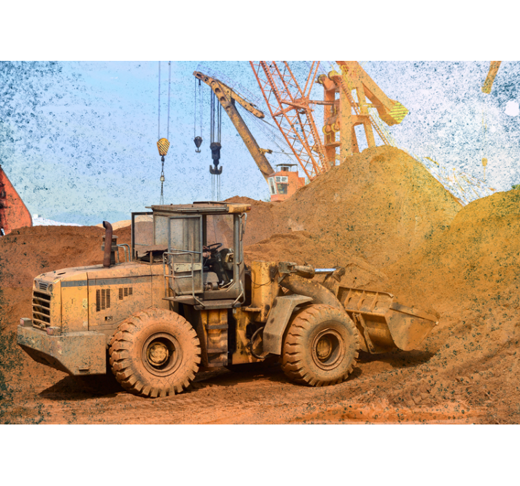 Fototapete fahrzeuge baumaschinen lader - TenStickers