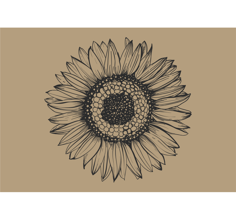 Fototapete blumen sonnenblumen design - TenStickers