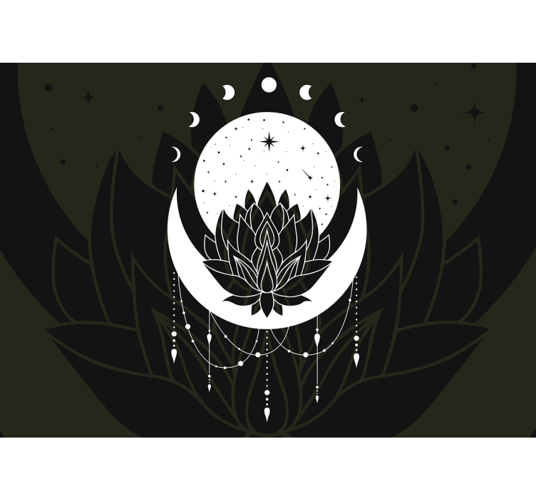 Fototapete mandala lotusmond design - TenStickers