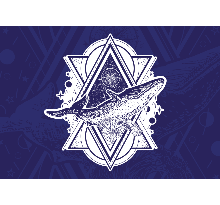 Fototapete tiere majestätisches wal-design - TenStickers