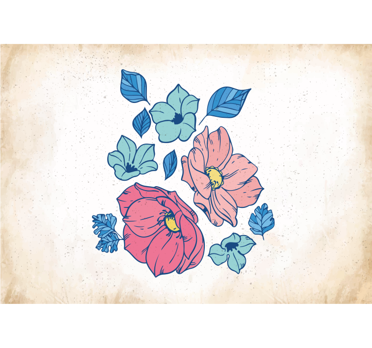 Fototapete blumen blush blumenkomposition - TenStickers