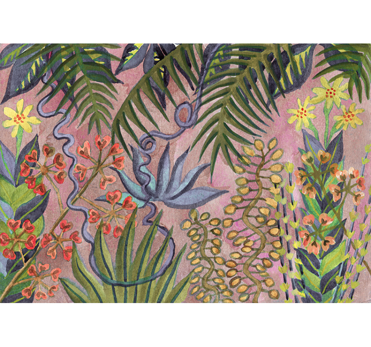 Fototapete natur tropische pflanzenvielfalt - TenStickers