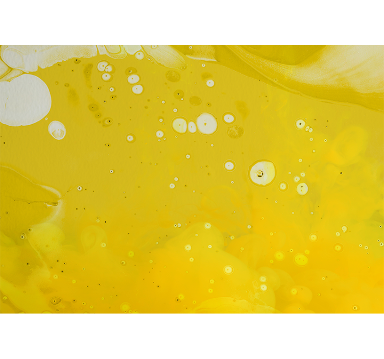 Fototapete abstrakt mit wirbelnden gelben mustern - TenStickers