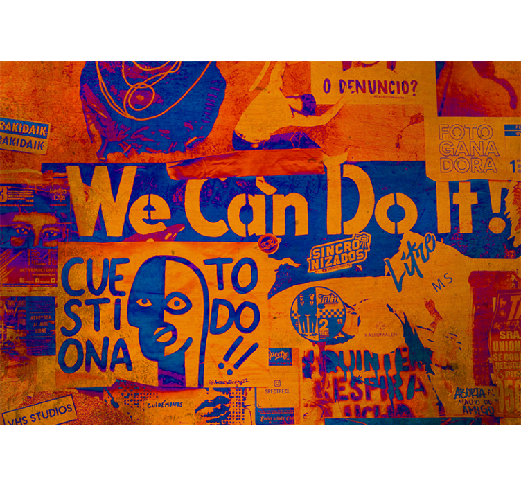 Fototapete graffiti starke ausdruckskraft - TenStickers