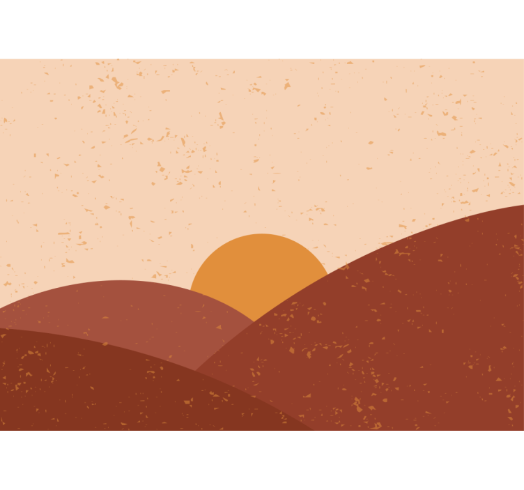 Fototapete landschaft dämmerung über gipfeln - TenStickers