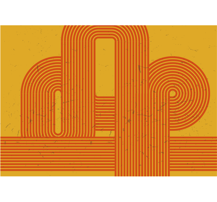 Fototapete abstrakt mit geschwungenen linien - TenStickers