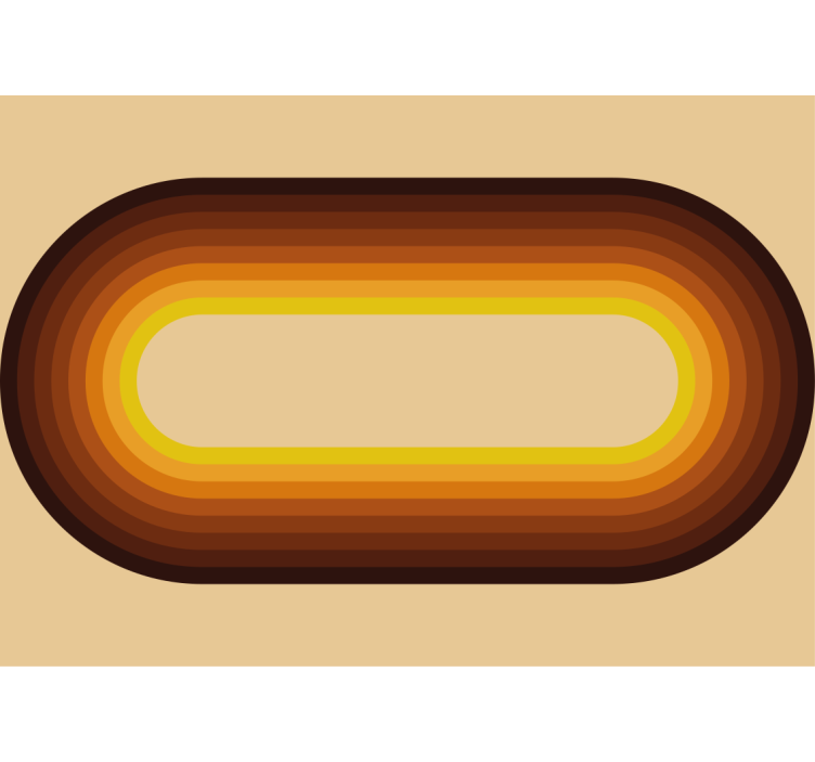 Fototapeten muster retro kreismuster - TenStickers