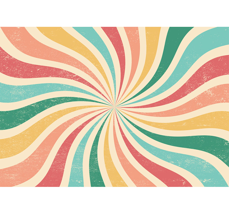 Fototapete 3d spiralfarben wellen - TenStickers