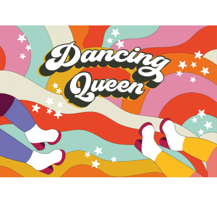 Fototapete musik im stil der dancing queen vibes - TenStickers