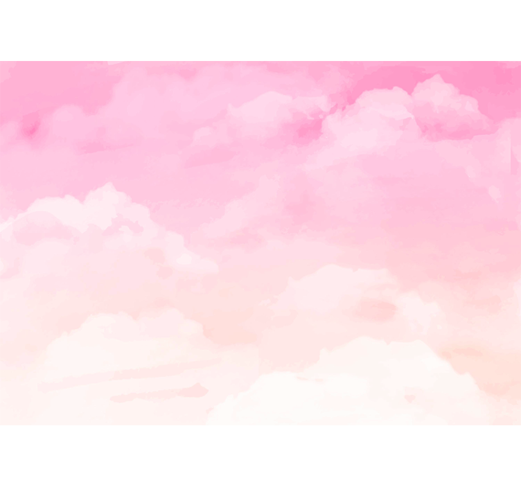 Fototapete Jugendzimmer Rosa Wolkenhimmel - TenStickers