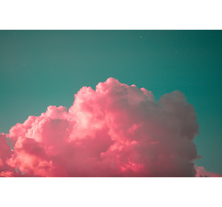 Fototapete Himmel verträumte rosa wolken - TenStickers