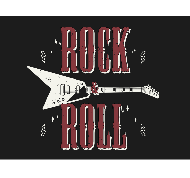 Fototapete musik im rockgitarre design - TenStickers