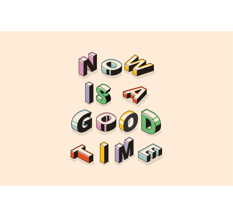 Fototapete spruch mit stilisierter botschaft - TenStickers