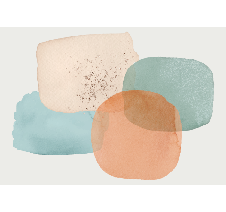 Fototapete abstrakt weiche, runde formen - TenStickers