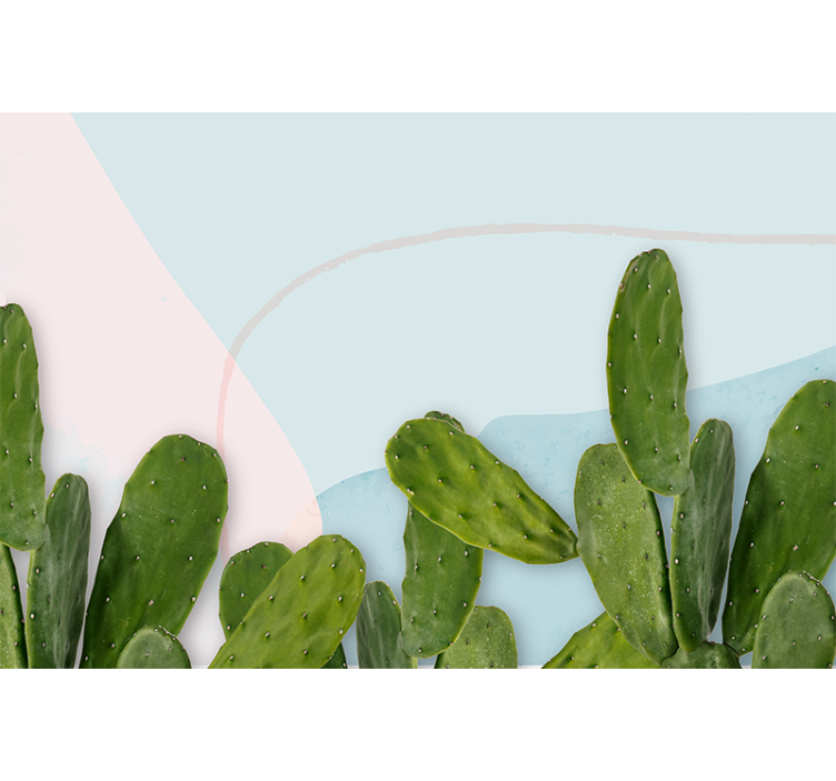 Fototapete natur im design kaktusgrün - TenStickers